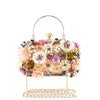 Stunning black floral embellished clutch bag for special occasions