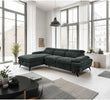 Hannah Corner Sofa Bed LHF Green life style picture