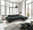 Hannah Corner Sofa Bed RHF Green life style picture