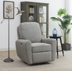 Hanover Electric Recliner Swivel Armchair Light Grey life style photo