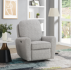 Hanover Electric Recliner Swivel Armchair Stone life style photo 