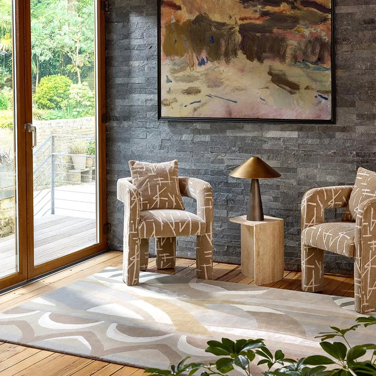 Harlequin Atelier Abstract Rug Pebble
