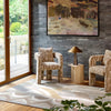 Harlequin Atelier Abstract Rug Pebble
 lifestyle picture in the living room