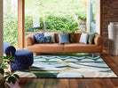 Harlequin Atelier Abstract Rug Lagoon lifestyle picture in the living room