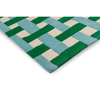 Harlequin Basketweave Geometric Rug Emerald/Aquamarine