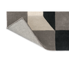 Harlequin Blocks Geometric Rug Slate with a cotton and latex backing
