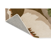 Harlequin Calathea Floral Rug Amber/Brazilian Rosewood with a cotton and latex backing
