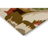 Harlequin Calathea Floral Rug Amber/Brazilian Rosewood hand-tufted wool rug with a cut pile
