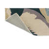 Harlequin Calathea Floral Rug Shiitake/Wildwater with a cotton and latex backing