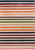 Harlequin Calla Bohemian Rug Pomegranate/Clementine picture of the rug striped pattern