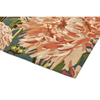 Harlequin Dahlia Floral Rug Coral/Wilderness hand-tufted rug with a cut pile