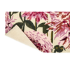 Harlequin Dahlia Floral Rug Fuchsia/Palm with a cotton and latex backing