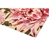 Harlequin Dahlia Floral Rug Fuchsia/Palm hand-tufted wool rug with a cut pile