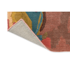 Harlequin Foresta Abstract Rug Rosewood/Huckleberry with a cotton and latex backing