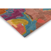 Harlequin Foresta Abstract Rug Rosewood/Huckleberry hand-tufted rug with a low-high cut pile