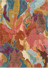 Harlequin Foresta Abstract Rug Rosewood/Huckleberry picture of the rug abstract design