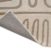 Harlequin Hollow Geometric Rug Pebble with a cotton and latex backing