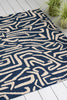 Harlequin Melodic Outdoor Rug Blue area rug perfect for indoor and outdoor use