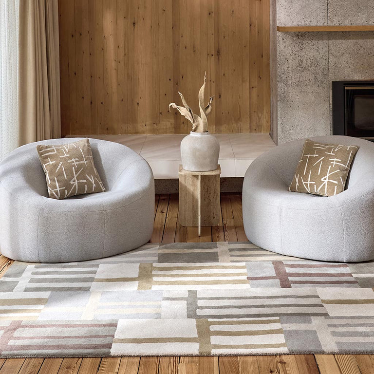 Harlequin Monolith Geometric Rug Sandstone