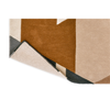 Harlequin Popova Geometric Rug Caramel/Slate/Shell with a cotton and latex backing