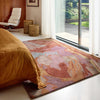Harlequin Saltillo Abstract Rug Rosewood
lifestyle picture in the bedroom