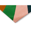 Harlequin Sherbet Stripe Bohemian Rug Emerald/Amber hand-tufted wool rug with a cut pile