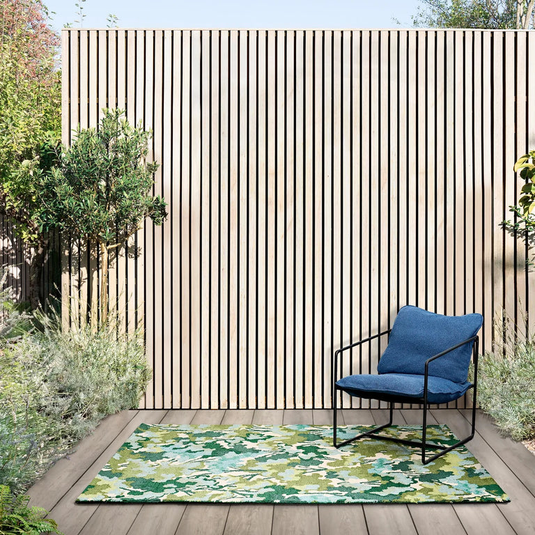 Harlequin Tree Tops Outdoor Rug Green