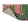 Harlequin Wilderness Abstract Rug Peridot/Emerald with a cotton and latex backing