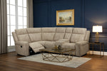 Harper Corner Sofa Recliner Beige life style picture
