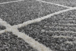 Harper Geometric Rug 592 Grey close view picture of the color shade