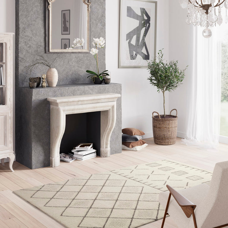 Harper Geometric Rug 652 Beige