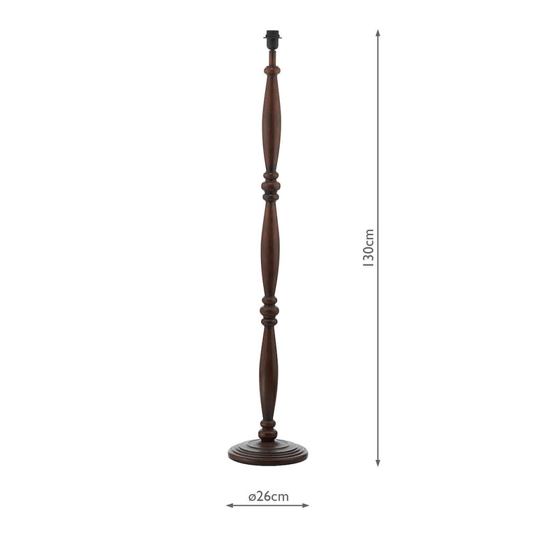 Hayward Floor Lamp Wooden Effect Base Only – Tall Floor Lamp for Home Décor & Lighting Collection