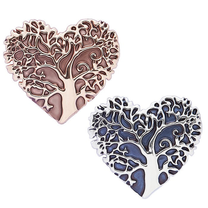 Heart Tree of Life Magnetic Brooch