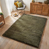 Concept Looms Heavenly Rug HEA101 Emerald lifestyle top-view picture in the living room