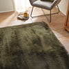 Concept Looms Heavenly Rug HEA101 Emerald close-up view picture of the deep green color shade