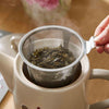 Hen House Lane Tea Pot with Infuser close view picture of the infuser