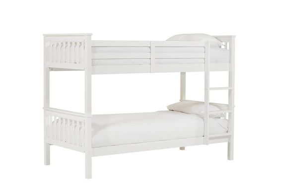 Henrik 3' Bunk Bed White picture on the white background