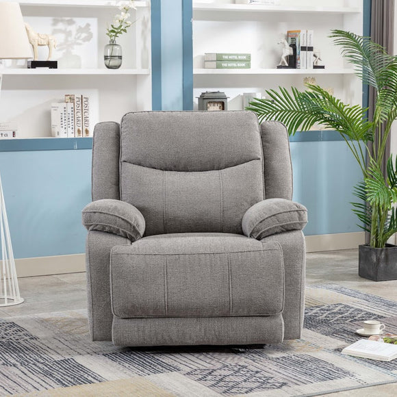 Herbert Electric Recliner Armchair Light Grey life style front photo