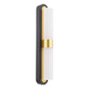 Hessel 2 Light Wall Light Matt Black LED picture on the white background
