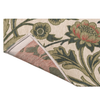 Morris & Co. Hyacinth Floral Rug Natural jacquard weave rug with a flatweave structure