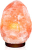 Handcrafted salt lamps with soothing amber light

