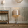 Hinton Table Lamp Polished Chrome Crystal life style picture