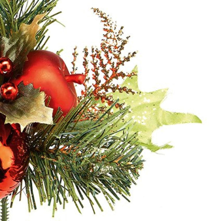Holly and Apple Christmas Pick