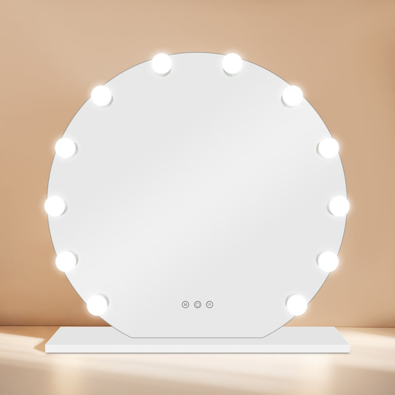 Hollywood Round Mirror XL 90 cm with LED Lights