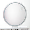 Stylish bedroom mirror with a timeless design – Hollywood Round Vanity Mirror White 73cm
