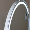 Sophisticated round mirror for makeup and styling – Hollywood Round Vanity Mirror White 73cm
