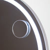 Hollywood-style vanity mirror with adjustable lighting – Hollywood Round Vanity Mirror White 73cm
