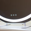 Premium modern mirror for dressing tables – Hollywood Round Vanity Mirror White 73cm
