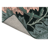 Morris & Co Morris & Co Honeysuckle & Tulip Floral Rug Teal with a cotton and latex backing