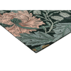 Morris & Co Morris & Co Honeysuckle & Tulip Floral Rug Teal hand-tufted rug with a cut pile